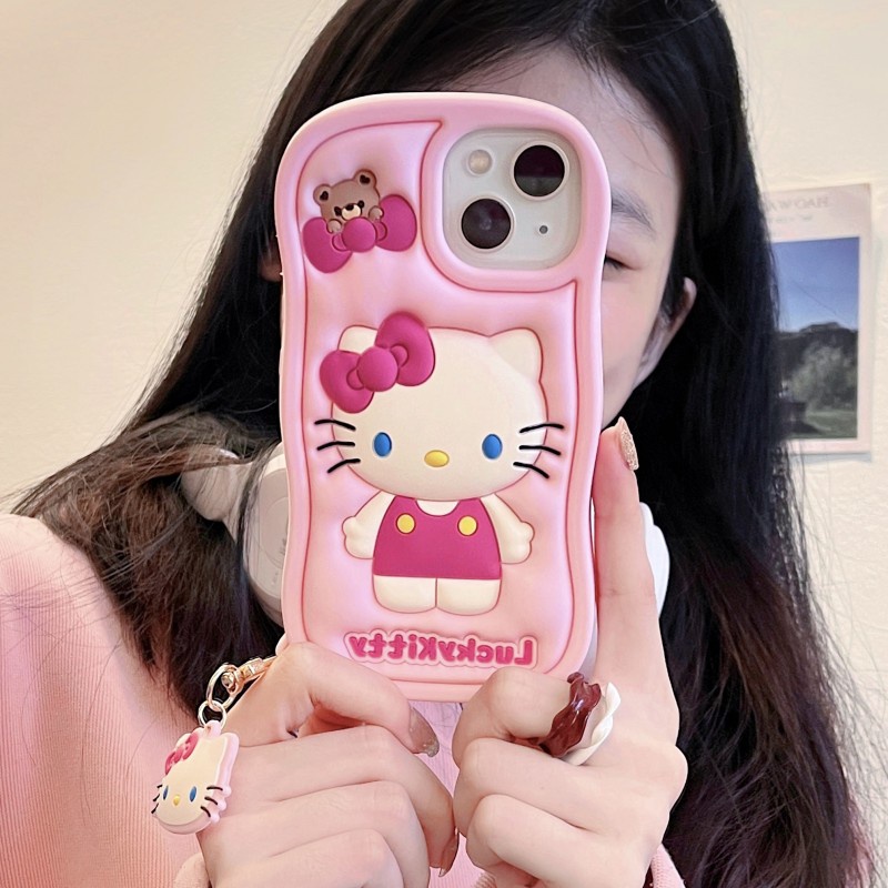 เคสโทรศัพท์มือถือ-แบบนิ่ม-ป้องกันการตก-ลายการ์ตูน-sanrio-hello-kitty-น่ารัก-สําหรับ-iphone-14-13-12-11-pro-max