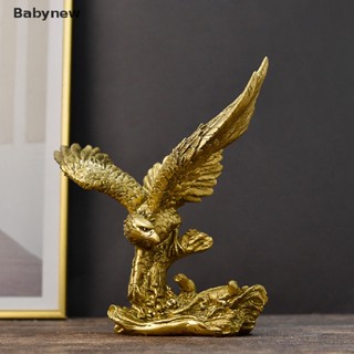 &lt;Babynew&gt; โมเดลเรซิ่น รูปปั้นนกอินทรีย์ สีทอง สําหรับตกแต่งบ้าน