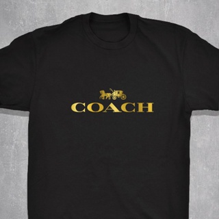 [Shop Malaysia] COACH GOLD PRINT CLOTHING SHIRT OUTWEAR MEN WOMEN UNISEX CASUAL TSHIRT WbWB_02