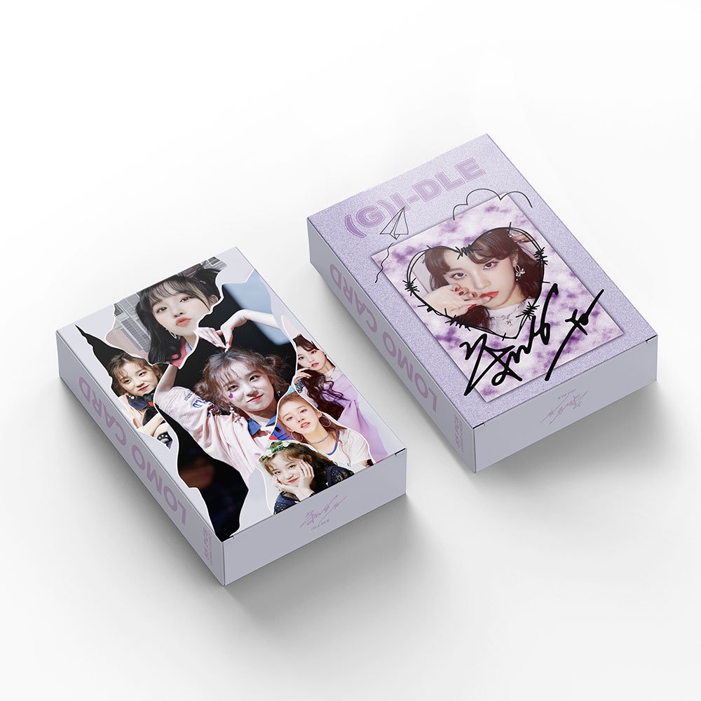 yuqi-g-i-dle-โปสการ์ด-อัลบั้มรูปภาพ-lomo-cards-gidle-kpop-จํานวน-55-ชิ้น-ต่อกล่อง