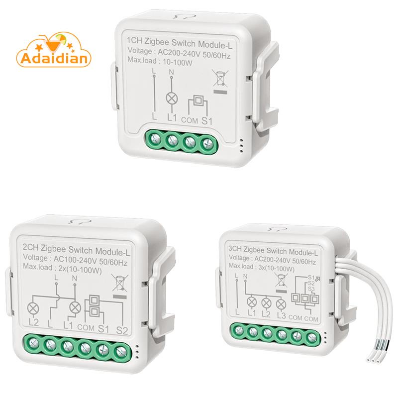 tuya-zigbee-light-switch-module-ไม่มีสายไฟกลาง-การควบคุม-2-ทาง-diy-smart-breaker-ทำงานร่วมกับ-alexa-google-home