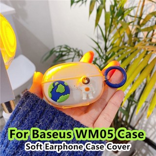 【พร้อมส่ง】เคสหูฟัง แบบนิ่ม ลายการ์ตูน สําหรับ Baseus WM05 WM05