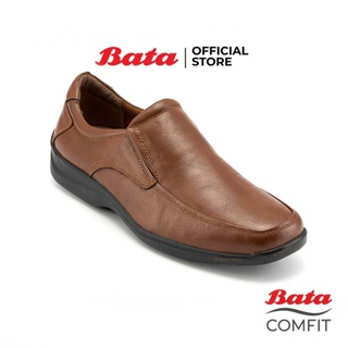BATA รองเท้าคัทชูแบบสวม กึ่งทางการ สำหรับผู้ชาย ดีไซน์หรู สวมใส่ง่าย รุ่น CHLIN สีน้ำตาล รหัส 8514215