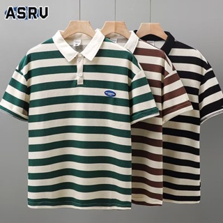 ASRV แขนสั้นผู้ชายมาตรฐานใหม่วรรณกรรมเยาวชนยอดนิยมอารมณ์เสื้อโปโลญี่ปุ่น