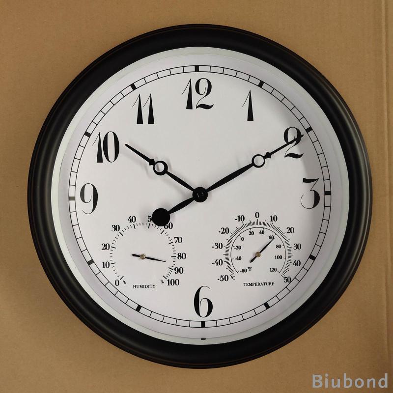 biubond-นาฬิกาแขวน-เทอร์โมมิเตอร์-ไฮโกรมิเตอร์-กันน้ํา-สําหรับครัว-สวน-ในร่ม-กลางแจ้ง