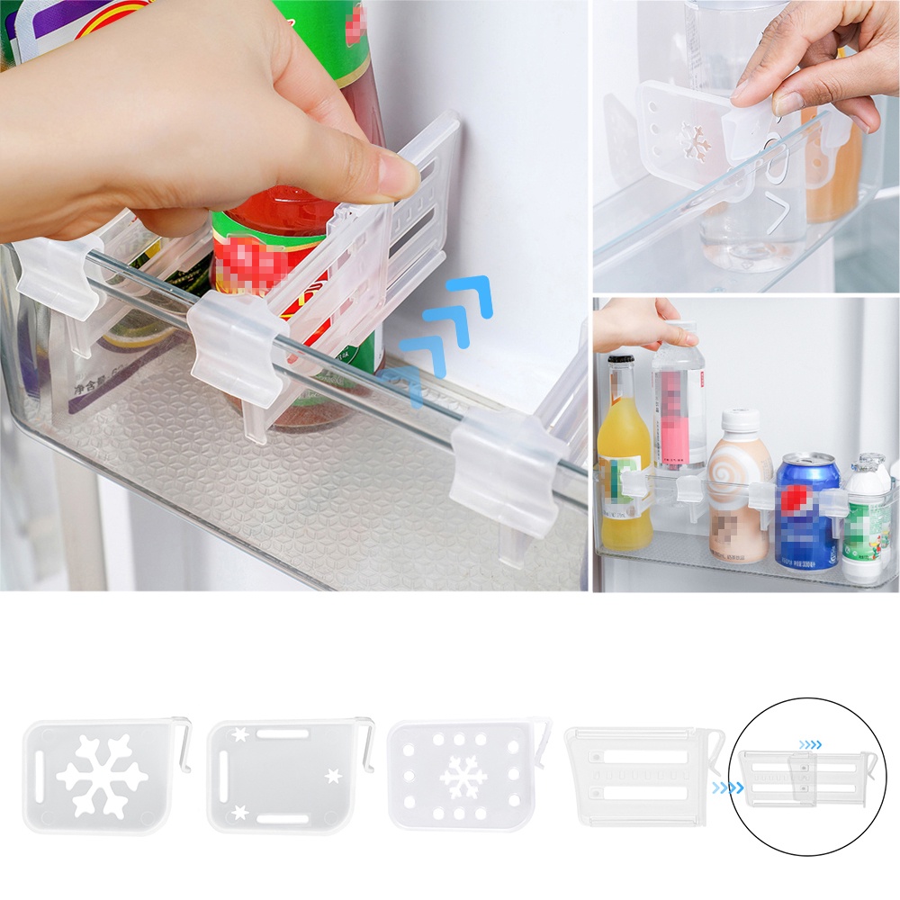 ที่กั้นตู้เย็น-จัดระเบียบตู้เย็น-แบ่งช่องในตู้เย็น-จัดระเบียบในตู้เย็น-อุปกรณ์แบ่งช่องเก็บของในตู้เย็น-ปรับได้-วัสดุ-pp