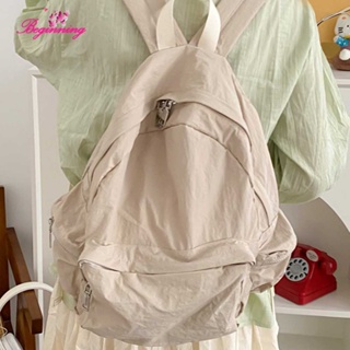 ✿ เริ่มต้น ✿ กระเป๋าเป้สะพายหลัง ผ้าไนล่อน กันน้ํา สามารถปรับได้ สไตล์ญี่ปุ่น และเกาหลี สําหรับผู้หญิง และนักเรียน