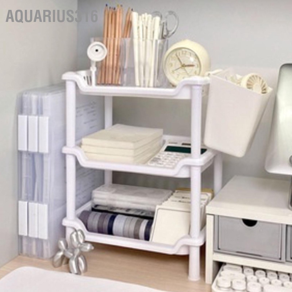 aquarius316-เคาน์เตอร์ห้องน้ำ-3-ชั้นออแกไนเซอร์มัลติฟังก์ชั่นที่ถอดออกได้ชั้นวางจัดเก็บเครื่องสำอางสำหรับห้องน้ำห้องครัวห้องนอน