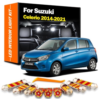 ชุดหลอดไฟ Led ติดภายในรถยนต์ สําหรับ Suzuki Celerio 2014 2015 2016 2017 2018 2019 2020 2021 7 ชิ้น