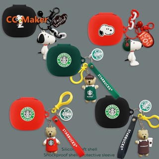 For JBL Live Flex Case Cartoon Starbucks Coffee Bear Keychain Pendant Cute Piglet JBL Live Flex Silicone Soft Case Shockproof Case Protective Case Cute Snoopy JBL Live Pro+ / Live Wave Flex Cover Soft Case