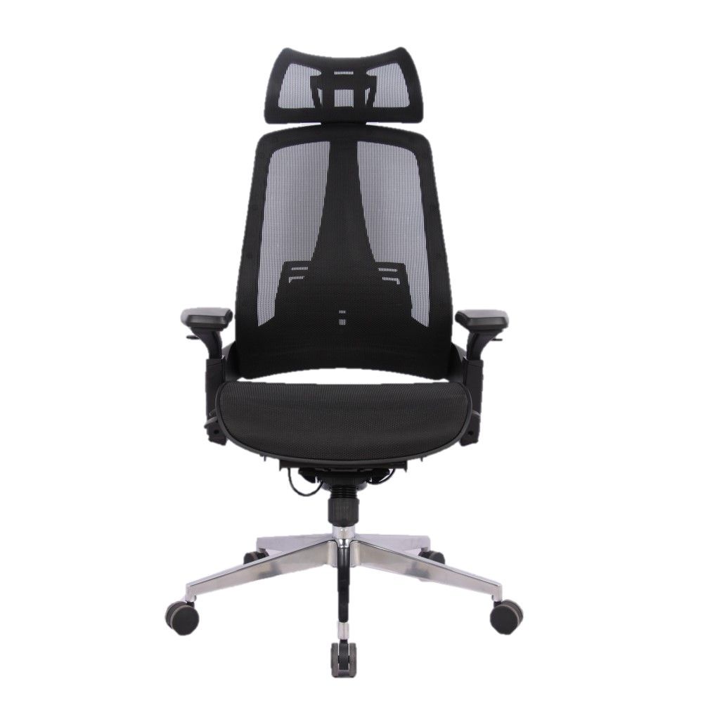 INDEX LIVING MALL เก้าอี้ทำงานเพื่อสุขภาพ Ergonomic เก้าอี้สำนักงานพนักพิงสูง รุ่น อัลทิม่า - สีดำ เก้าอี้สีดำ ระบายอากาศดีเยี่ยม รองรับน้ำหนักได้สูงสุด 120 กก.