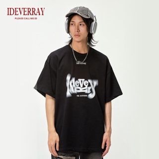 ] เสื้อยืดแขนสั้น พิมพ์ลายตัวอักษร IDRAY21MSL-587 แฟชั่นฤดูร้อน