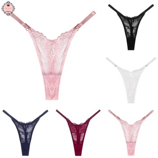 Women Panties Lady Low Rise Lace  See Through Thongs G String Knickers Underwear