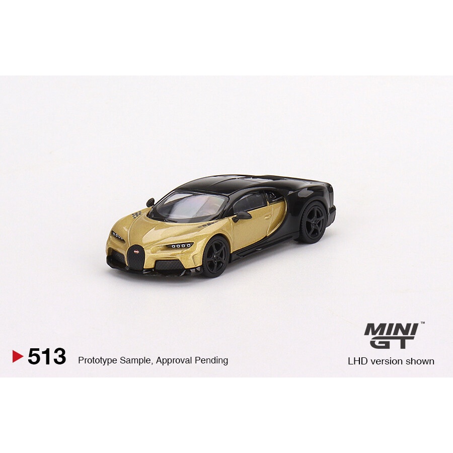 ของแท้-mini-gt-513-1-64-bugatti-chiron-super-sport-gold-model-car-car-car-car