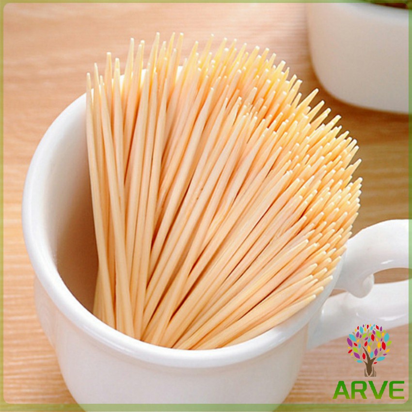 arve-ไม้จิ้มฟัน-ไม้จิ้มฟันทำจากไม้ไผ่ผ่านการอบอย่างดี-toothpick