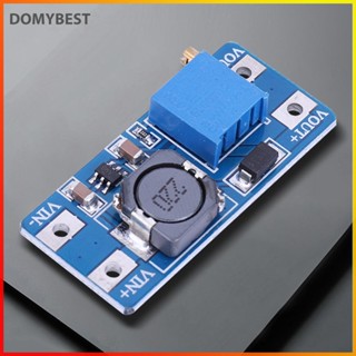 ❤ Domybest MT3608 โมดูลพาวเวอร์สเต็ปอัพ DC-DC 2A Max 2V-24V เป็น 5V 9V 12V 28V ปรับได้