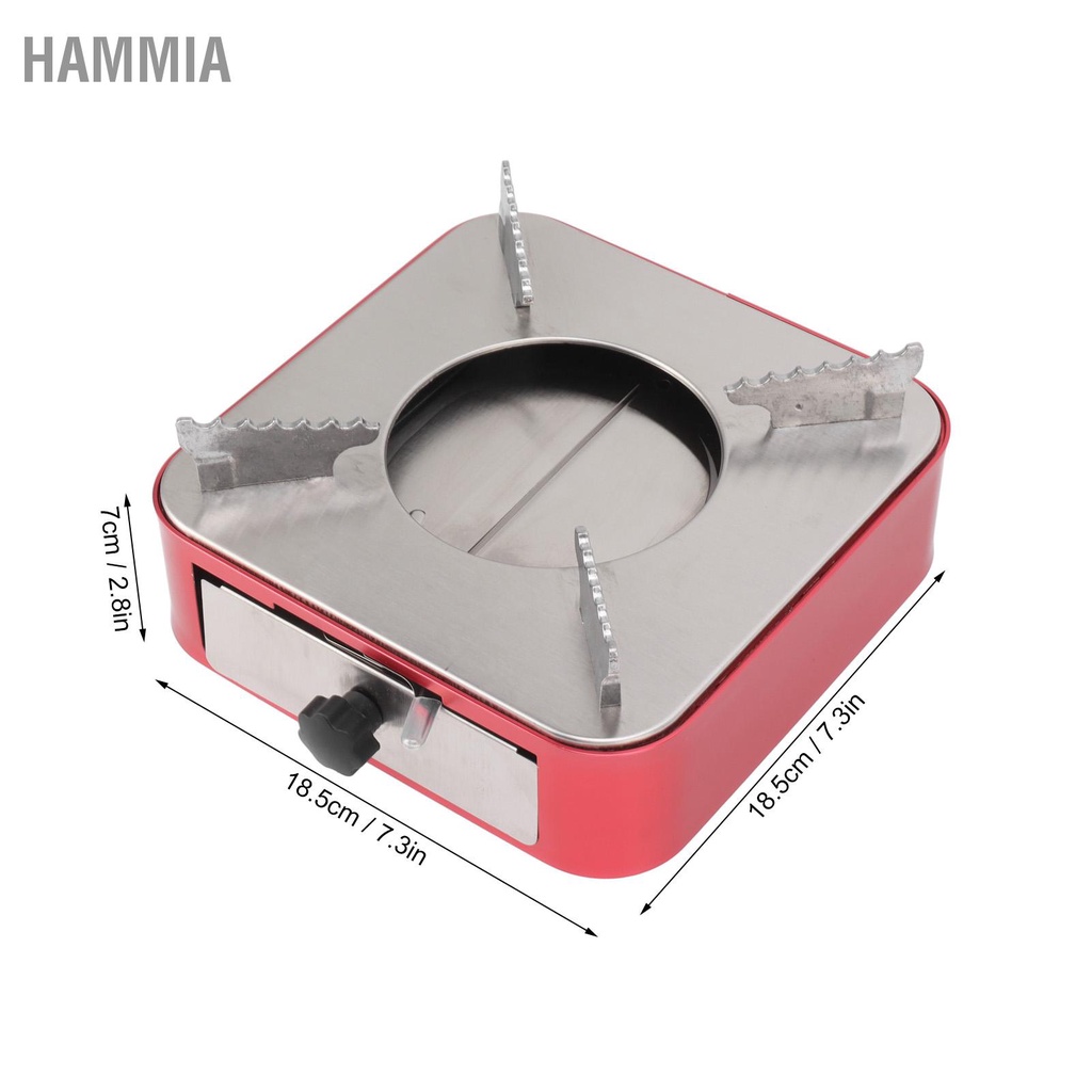 hammia-เตาแอลกอฮอล์แบบลิ้นชักแบบพกพาเตาแอลกอฮอล์แข็งสำหรับบาร์บีคิวกลางแจ้งแคมป์ปิ้งสีแดง