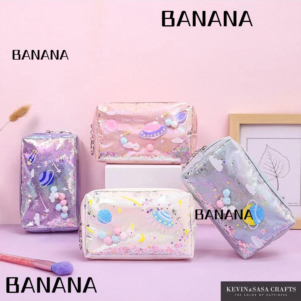 banana1-กระเป๋าดินสอ-ขนาดใหญ่-จุของได้เยอะ-ลายดาว-เครื่องเขียน-สําหรับโรงเรียน