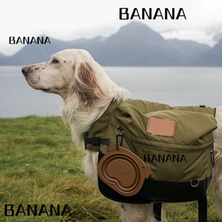 Banana1 ชามใส่อาหาร ขนาดใหญ่ พับได้ สําหรับสัตว์เลี้ยง สุนัข ลูกสุนัข