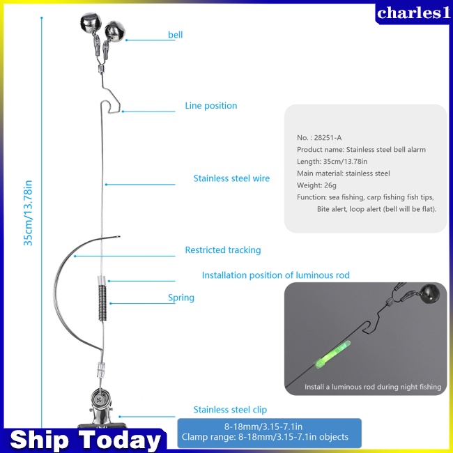 charles-อุปกรณ์แจ้งเตือนคันเบ็ดตกปลา-สเตนเลส-กันสนิม-กันกัดกร่อน-2-ชิ้น