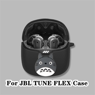 【คุณภาพสูง】เคสหูฟัง แบบนิ่ม ลายการ์ตูน สีพื้น สําหรับ JBL TUNE FLEX