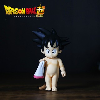 โมเดลฟิกเกอร์ Dragon Ball Bath Goku น่ารัก สร้างสรรค์ สําหรับตกแต่งเค้กวันเกิด