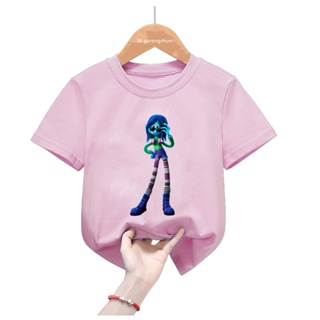 ใหม่ เสื้อยืดลําลอง แขนสั้น คอกลม ลาย Ruby Gillman Teenage Kraken Chelsea Kawaii สีชมพู สําหรับเด็กผู้ชาย ผู้หญิง