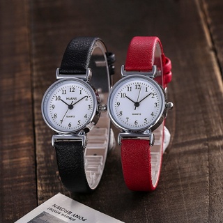 Ins นาฬิกาข้อมือควอตซ์ อะนาล็อก สายหนัง หน้าปัดขนาดเล็ก สไตล์เกาหลี เรียบง่าย เหมาะกับของขวัญ สําหรับนักเรียนหญิงมัธยมต้น