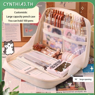 Ins กล่องใส่ดินสอความจุขนาดใหญ่ Category Storage Cosmetic Bag Student Stationery School Supplies For Students Cynthia