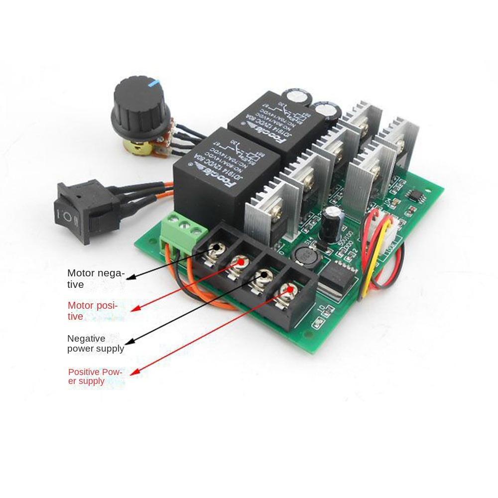 faccfki-มอเตอร์ควบคุมความเร็ว-dc-พลาสติก-สีเขียว-ทนทาน-dc-9-50v-ทองแดง-40a-dc