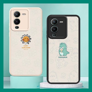 couple simple Phone Case For VIVO S15 5G Dirt-resistant soft shell Back Cover youth luxurious advanced Silica gel texture