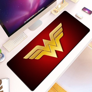 แผ่นรองเมาส์ พิมพ์ลาย Superhero Wonder HD กันลื่น Xxl90X40 ซม. สําหรับคอมพิวเตอร์ตั้งโต๊ะ