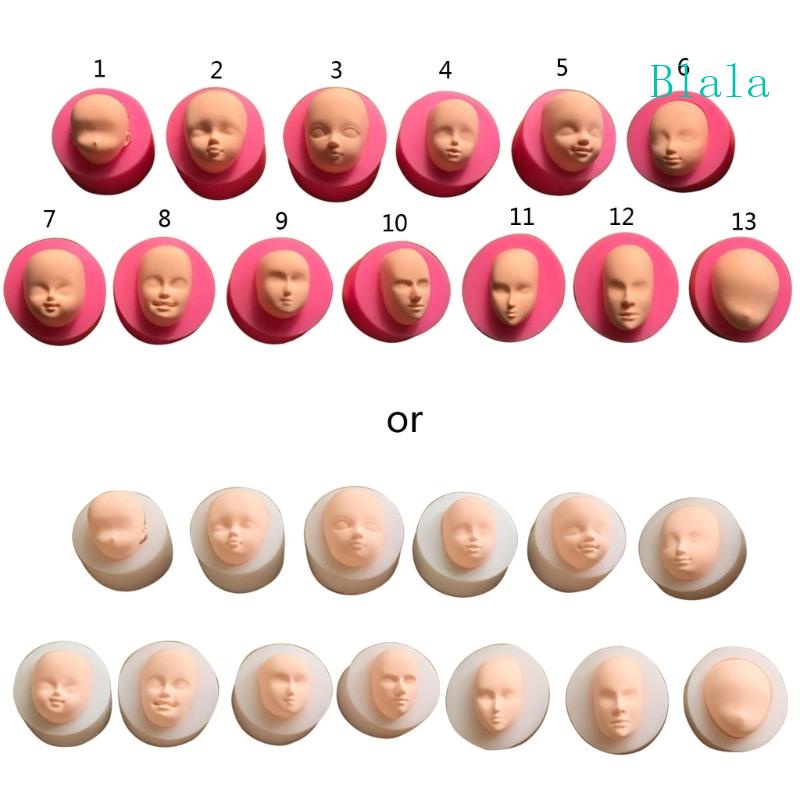 blala-แม่พิมพ์ซิลิโคนเรซิ่น-รูปหัวตุ๊กตา-สําหรับทําช็อคโกแลต