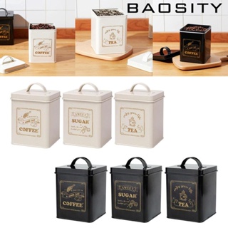 [Baosity] กระปุกใส่อาหาร พร้อมฝาปิด 1.5 ลิตร สําหรับตกแต่งห้องครัว ห้องนอน ร้านอาหาร ห้องนั่งเล่น คาเฟ่ 3 ชิ้น