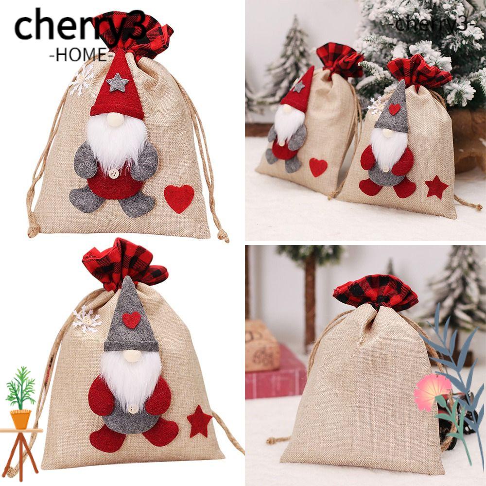 cherry3-ถุงขนม-ตุ๊กตาไร้หน้า-สําหรับตกแต่งบ้าน-คริสต์มาส