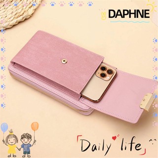 Daphne กระเป๋าสะพายไหล่ หนัง Pu ใส่โทรศัพท์มือถือได้ สําหรับผู้หญิง