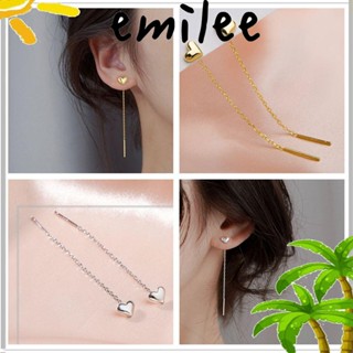EMILEE ต่างหูสตั๊ด รูปหัวใจ สร้างสรรค์ แฟชั่นใหม่