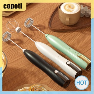 Copoti เครื่องตีไข่กาแฟไฟฟ้า 14000rpm ขนาดเล็ก 1500mAh ชาร์จ USB สําหรับบ้าน