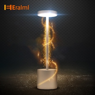 Eralml โคมไฟตั้งโต๊ะ LED ชาร์จ USB พร้อมตา 2 โหมด ของขวัญ