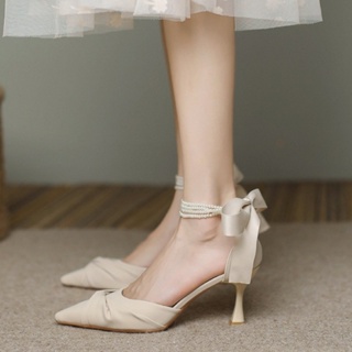 Aès  รองเท้าส้นสูง รองเท้าแตะ รองเท้าส้นสูงผู้หญิง 2023 ใหม่ 081028 สวยงาม Stylish สไตล์เกาหลี Trendy B95G003 36Z230909