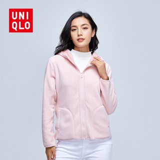 UNIQLO เสื้อแจ็กเก็ตกันหนาว ผ้าฟลีซ แบบหนา สองด้าน ให้ความอบอุ่น แฟชั่นคู่รัก สําหรับผู้หญิง ไซซ์ M - 4XL