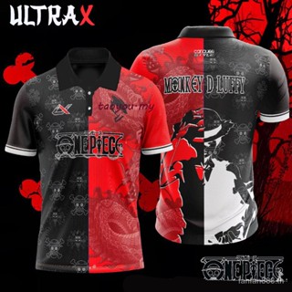 Baju Raya 2023 [พร้อมส่ง] เสื้อโปโล ลายอนิเมะ ONE PIECE ULTRAX JERSEY 280 กรัม