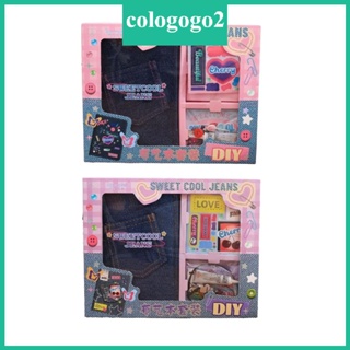 Cologogo2 กล่องผ้ายีน แพลนเนอร์ แพลนเนอร์ พร้อมชุดรวม DIY สําหรับสํานักงาน ทุกวัย