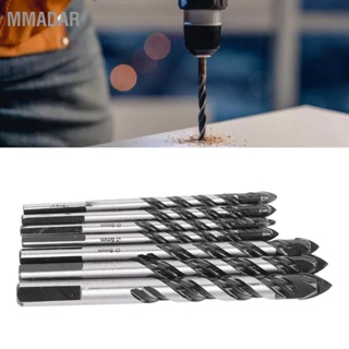 MMADAR 7PCS Twist เจาะ Bit Set มัลติฟังก์ชั่นคาร์ไบด์สีดำ Triangular Drill