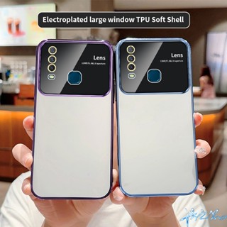 เคส Vivo Y11 Y15 Y12 Y17 case Y20i Y20 Y91 V9 Y85 Y95 Y33S Y21 Y33T Y21S V20 S1 Y19 Y50 Y30 Y51 Y12S Y12A Y20S Y93 Y91C Y21A Y21T Y91i Y5S  เคส มาพร้อมฟิล์มเลนส์ ใหม่ เลนส์รวมทุกอย่าง หรูหรา ระดับไฮเอนด์ เคลือบไฟฟ้า เคสโทรศัพท์มือถือ