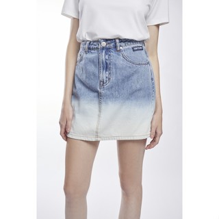 ESP กระโปรงไล่สีผ้าเดนิม ผู้หญิง | Ombre Denim Skirt | 06074