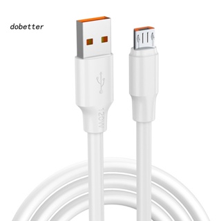 &lt;Dobetter&gt; สายชาร์จตัวหนา สําหรับการเดินทาง Micro USB ซิงค์ข้อมูล สายชาร์จสารหน่วงไฟ