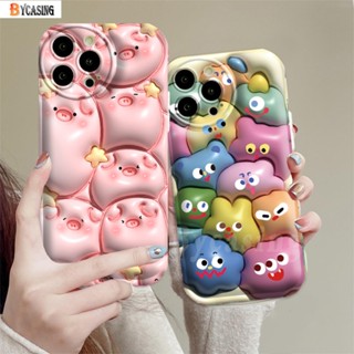 เคสโทรศัพท์มือถือแบบนิ่ม ลายการ์ตูนมอนสเตอร์หมูบินน่ารัก 3D สําหรับ OPPO A77S A17K A57 A17 A16 A16K A15 A15S A5S A12 A7 A3S A12E A54 A92 A52 F1S A1K A53 A33 A31 A5 F9 A59 C1