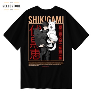 PRIA Megumi FUSHIGURO SHIKIGAMI T-shirt Anime Jujutsu Kaisen Original Clothing Series T shirt Men T-shirt Anime Dis_03