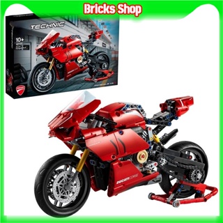 Technic Ducati Panigale V4 R 42107 ชุดของเล่นตัวต่อ (646 ชิ้น) สําหรับเด็ก